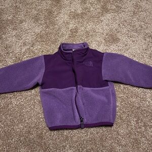 Used 6-12 month purple Denali The North Face jacket.